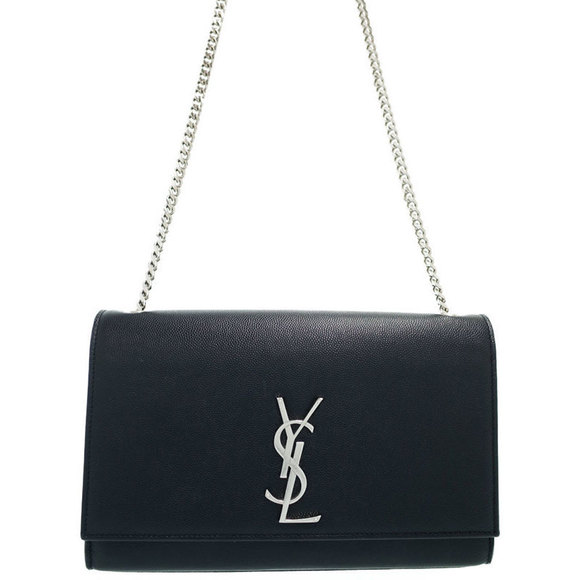 Saint Laurent Paris Classic Kate Monogram Satchel Shoulder Bag Black - Picture 1 of 9